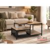 Meja Tamu Coffee Table Finger Joint Black Text 8051