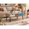 Meja Tamu Coffee Table Sonoma Oak Black Text 1012
