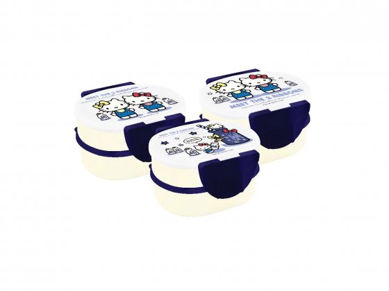 Hello kitty twin oval lunch box 1000 ml
