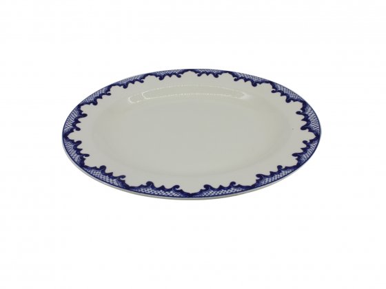 Mandarin Blue Oval Plate